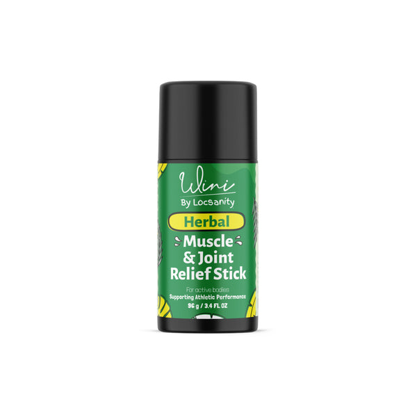 Wini By Locsanity Herbal Muscle & Joint Relief Stick, 3.4 FL OZ, Natural Warming & Cooling Formula, Athletic Performance Support
