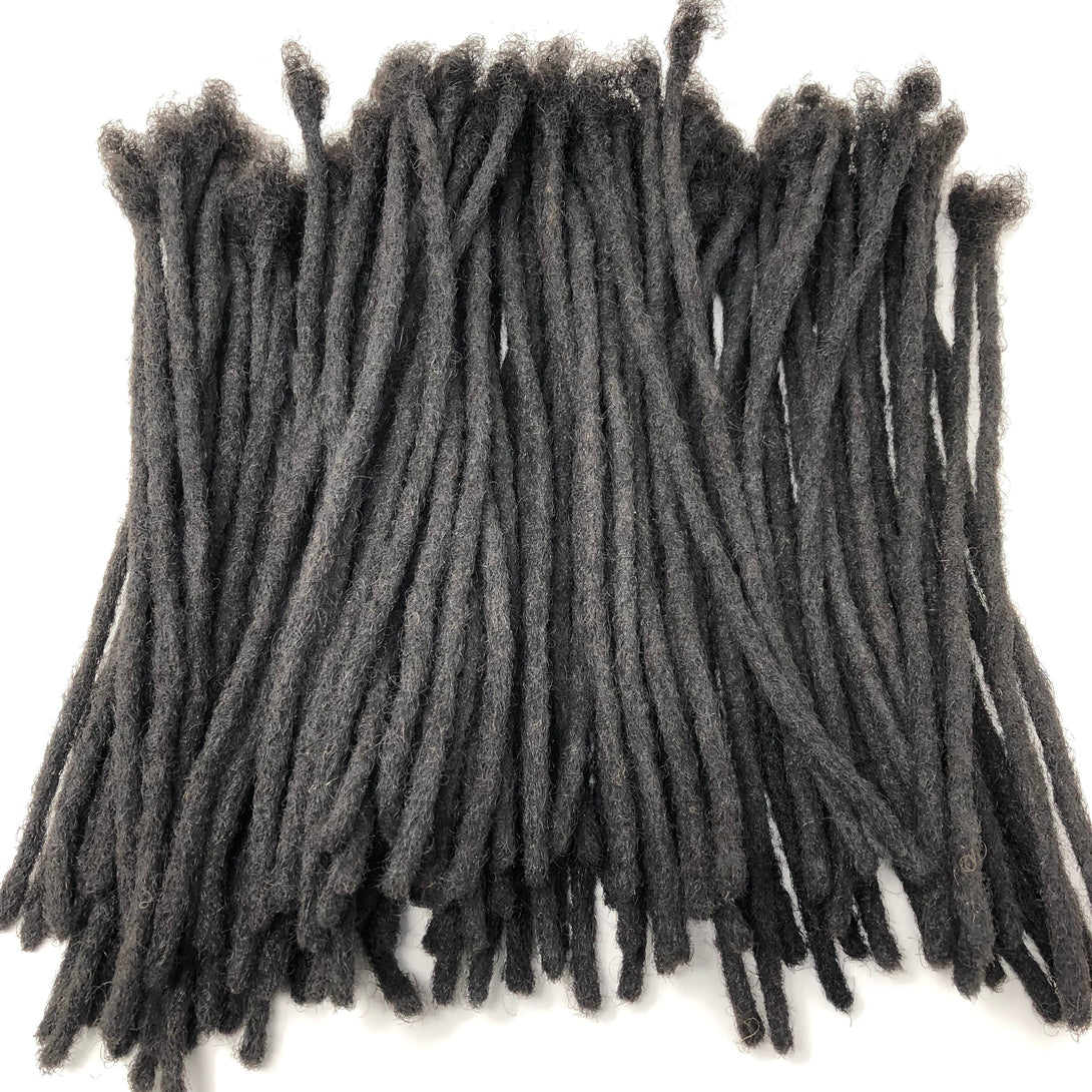 100% Human Hair Dreadlocks Extensions Handmade Medium 1/4" Width Pencil Sized Various Lengths With or Without Blonde or Red Tips - 75 LOCS - Locsanity