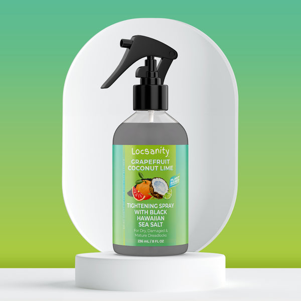 Grapefruit Coconut Lime Moisturizing and Tightening Spray Mist w/ Black Hawaiian Sea Salt