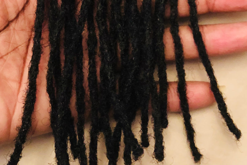 100% Human Hair Dreadlocks Handmade - Afro Kinky Small 1/8" Width - Locsanity