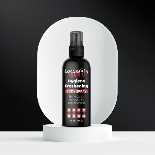 Locsanity BOLD Men's Personal Hygiene Freshening Spray, Groin, Armpits, Anywhere that's funky