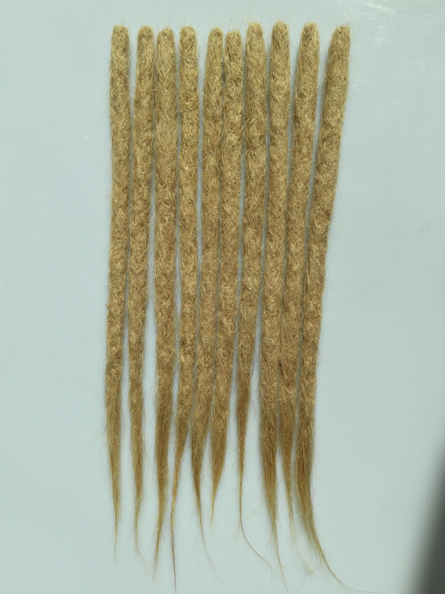 100% Human Hair Dreadlocks Handmade Single Ended - Straight Hair Medium - Locsanity